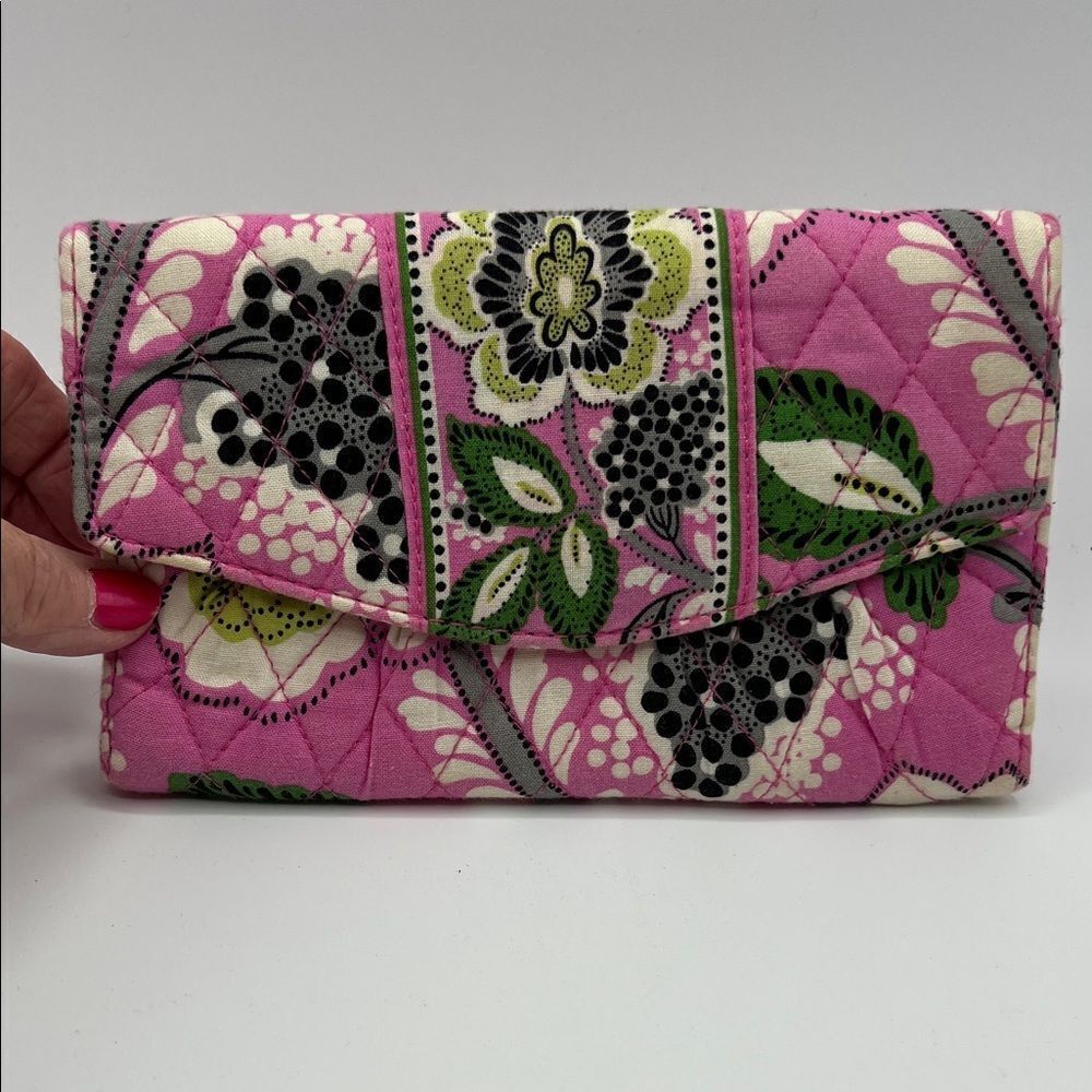 Vera Bradley Priscilla Pink Quilted Clutch/Wallet